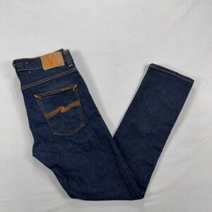 Nudie Jeans Lean Dean Dry 16 Dips Slim Tapered Indigo Denim 32x32 Mens Blue